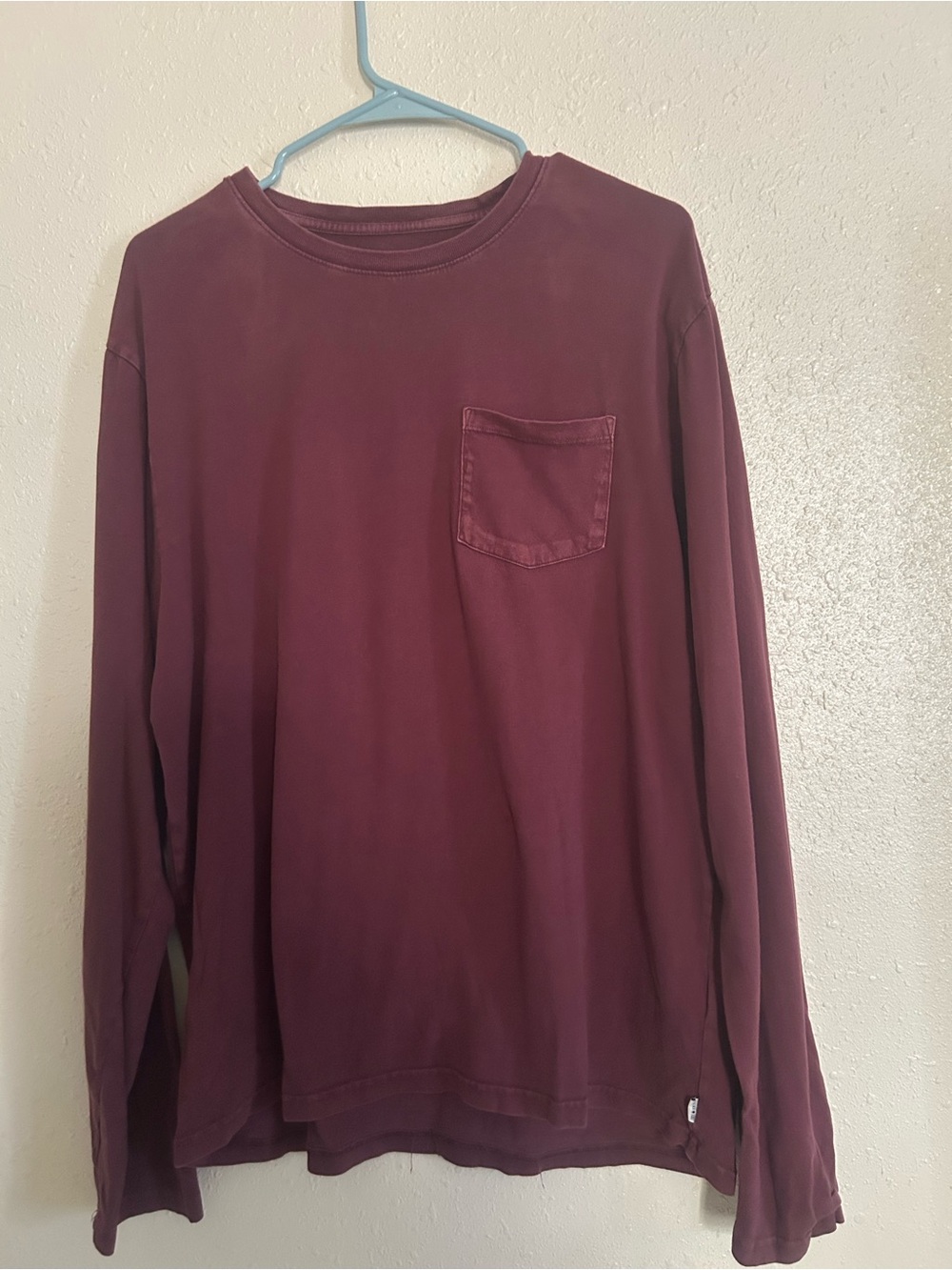 Lucky Brand Men's Long-Sleeve Pocket Tee - Burgundy